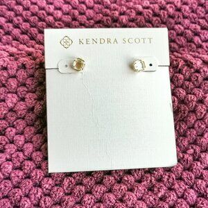 Kendra Scott Gold and White Earrings